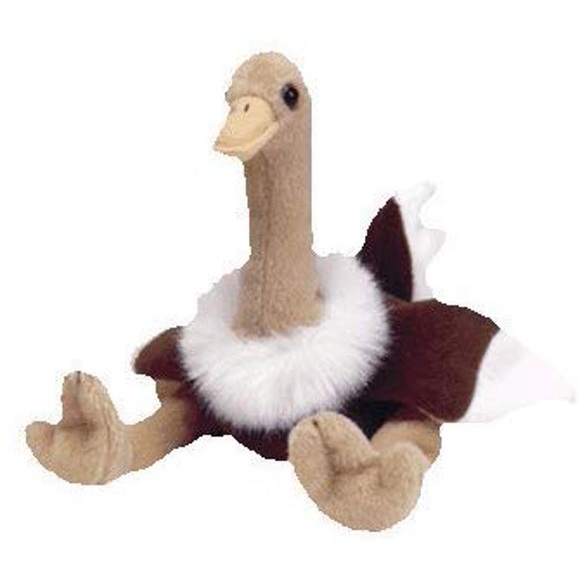 Accessories - TY Beanie Baby - STRETCH the Ostrich by Ty